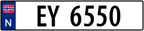 Trailer License Plate